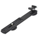 Dual Flash Holder Bracket, 2 Cameras Or Flash Units Holder At The Same Time