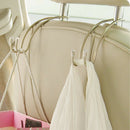 2x Multi-function Stainless Steel Hook Car Seat Hanger Bag Coat Holder Organizer