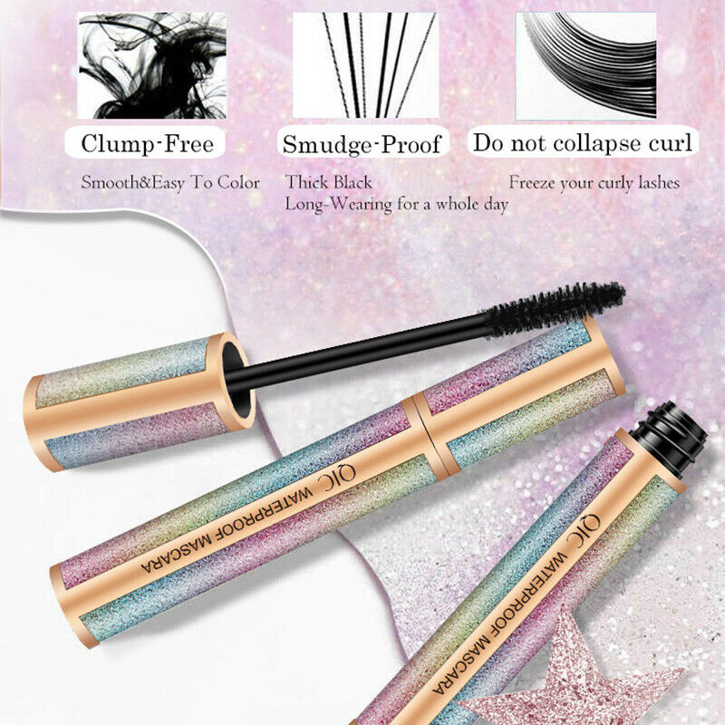 Qic Starry Sky 4d Long Mascara Thick Volume Become Spoiled Watertight Defen H4B4