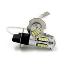 2Pcs H3 4014 High Power 1200LM LED White Fog DRL Light Lamp Bulb DC 12V 6000K