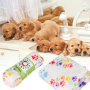 HOT Soft Cozy Paw Prints Handcrafted Puppy Pet Dog Cat Fleece Bed Blanket Tools
