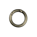 6pcs Alloy Round Circle Rings Spring Snap Hooks Clip For Handbag Strap