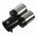 Universal Car Vehicle Exhaust Muffler Steel Tail Pipe:Straight Double Tube(