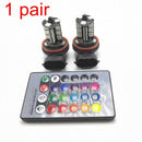 2pcs RGB H11 H8 H9 LED Bulbs Car Fog Light Driving Lamps Wireless Remote Control