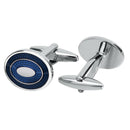Brass-Made Oval Shape Cufflinks for Coat Suit Clothes Sleeve Accessories