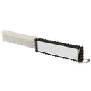 Chocolate Color Offwhite Plastic Hairdressing Travel Folding Comb with