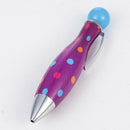 Ball Pen Mini Advertising Pen Retractable Ballpen 0.5mm Blue Ink Stationery