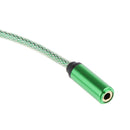 Green 3.5mm Male to Female Stereo Audio Headphone Extention Cable 1M