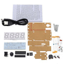 4-Digit DIY LED Electronic Clock Kit minicontroller 0.8inch Digital Tube Cl