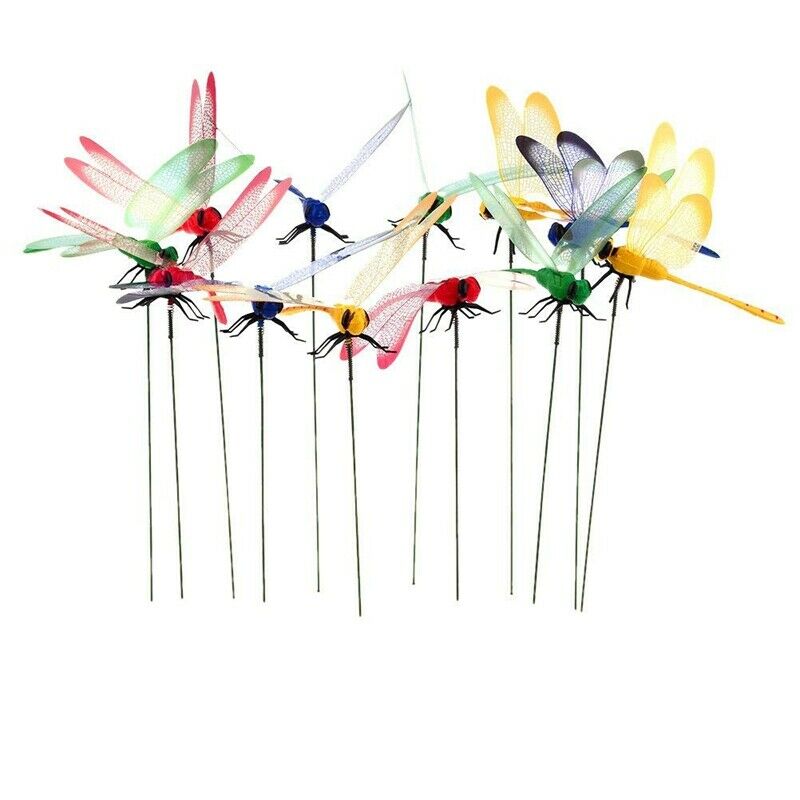 10 loaded garden butterfly piles, 12 garden dragonflies , garden decoration