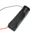 5xWire Lead Battery Storage Case Holder for 18650 Flat Tip Single Battery