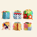 2Pcs Baby Basic Skills Learn To Dress 6 Puzzle Soft Cube Montessori Toys