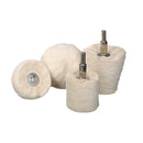4Pcs White Flannelette Polishing Wheel Cone Column Mushroom T-Shaped Wheel