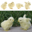 Set of 3 Mini Cute Simulation Yellow Chicken Toys, Sound Plush Chicken Animal