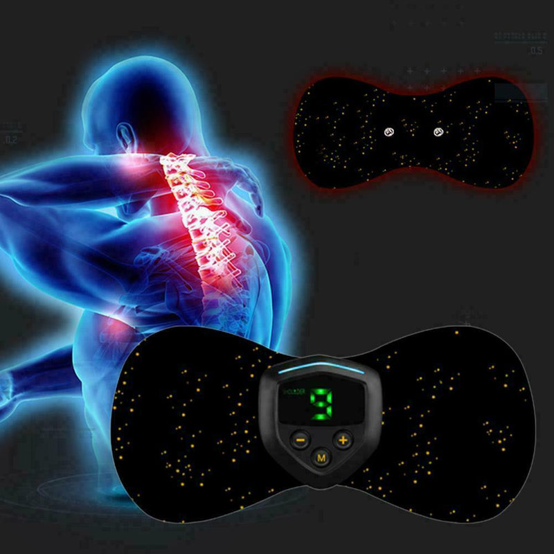 Mini Electric Massager Pad Shoulder Neck Cervical Vertebra Massage Arm Wais I4J5