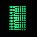 407Pcs Diy Glow In The Dark Wall Stickers Luminous Fluorescent Rould Dot Fo N9G3