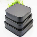 3Pcs/Set 8/9/10 Inches Square Carbon Steel Non Stick Spring Form Cake Bakin