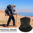 Cycling Pure Face Cover Riding Sunscreen Scarf Outdoor Bandana (Black)