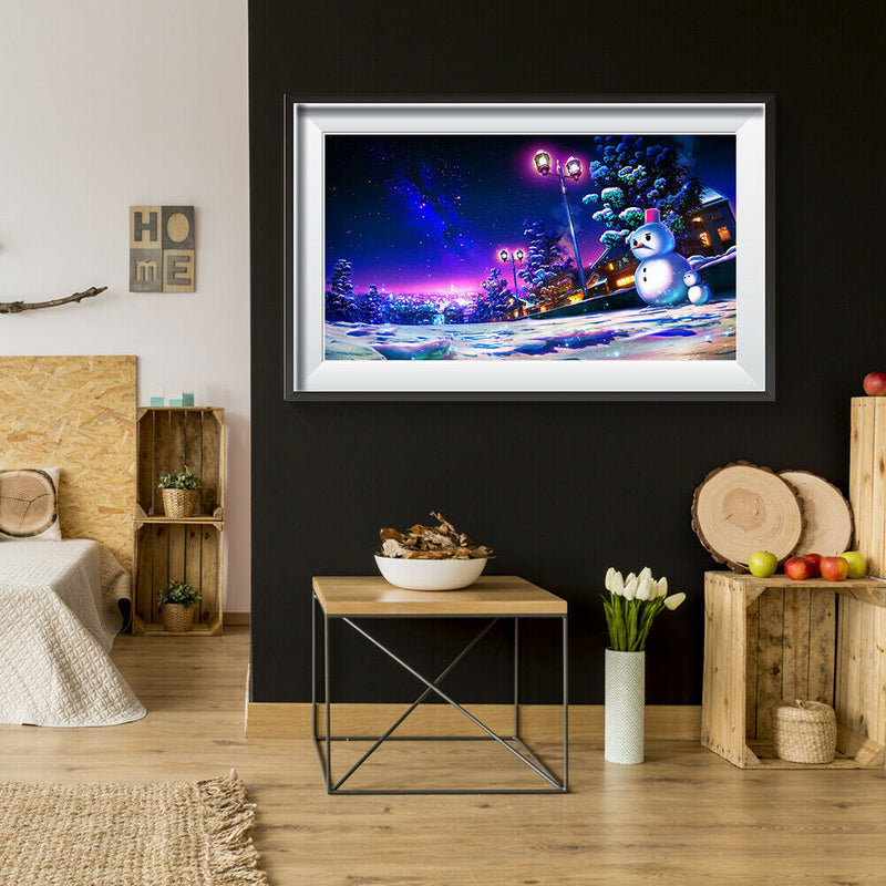 Picture Puzzles 1000 Pieces Snowman Assembling Puzzles Toys Holiday Gift