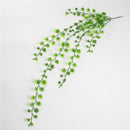 1Pc Artificial Plant Leaf Wall Hanging Vine Party Garden Home Office Decor Delux