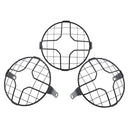 3pcs 7inch Universal Motorcycle Retro Metal Headlight Protector Guard Cover