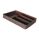 Drawer Organizer Storage Box Dividers 4 Compartment Tray Holder Coffee