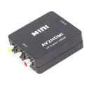 Composite AV CVBS 3RCA to HDMI Video Converter 1080p Upscaler with Power SKS