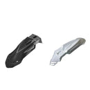 2xPlastic Motorbike Front Shield Mud Guard  Mudguard Cover Black+White