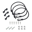 3set 15in Marine Boat Fishing Rod Tamer Saver Holder Hold Down Elastic Rope Tool