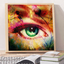 Eye Colorful World DIY Full Round Diamond Painting Rhinestone Art Handwork