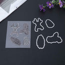 Silicone Rubber Stamp + Cutting Dies Stencil Frame Scrapbook Christmas A