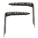 Costume Party Men's Epaulet Shoulder Boards With Button Tassel Link Chain