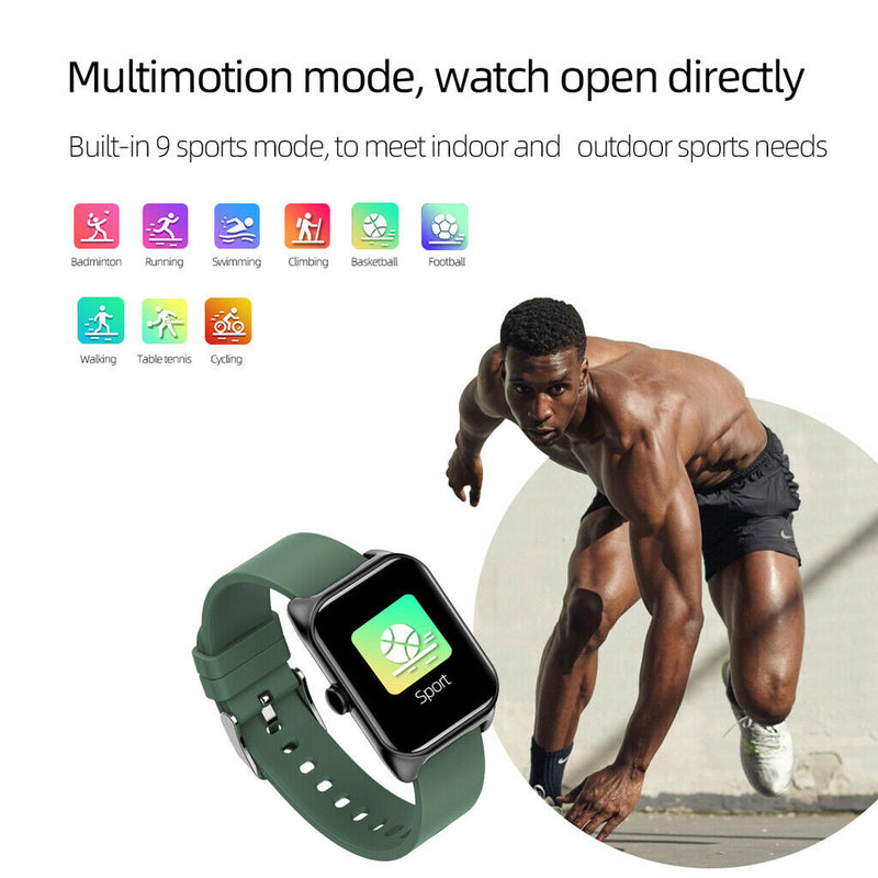 IP67 Bluetooth Heart Rate Monitor Sleep Monitor Smart Watch  Pink