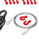 1/10 RC Truck 3 in 1  Equipment Winch Snatch Block D-Ring Shackle Hook Tow Chain
