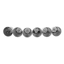 6pcs Stainless Steel Cake Fondant Embossed Nozzles DIY Home Baking Tool