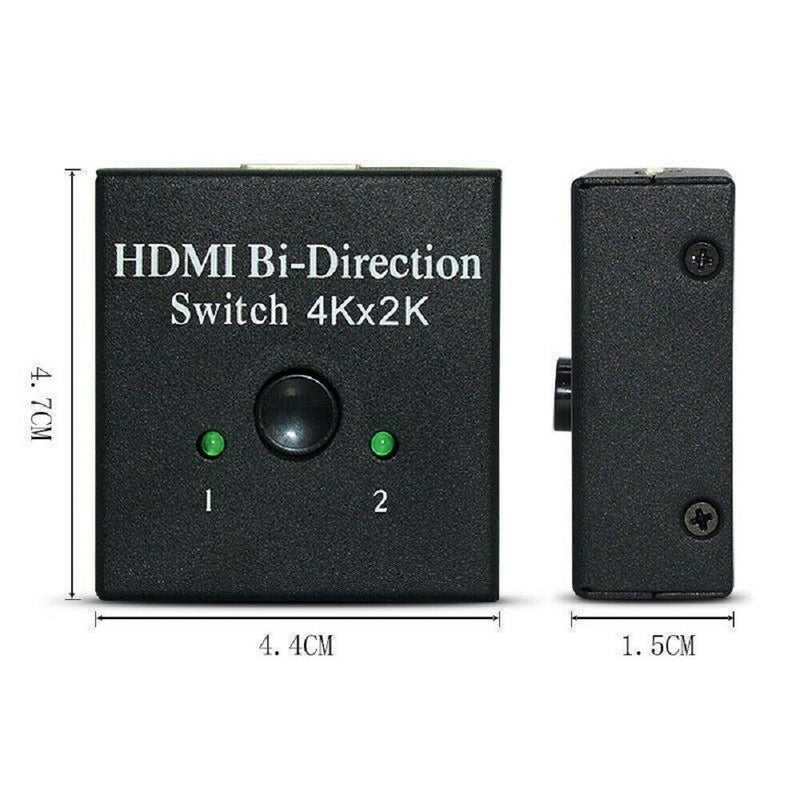 HDMI 2.0 HDTV Switch Switcher Splitter Bi-Direction Hub HDCP 2x1 1x2 In Out 4K !