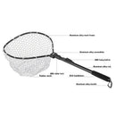 Leo Fly Fishing Net Fish Landing Net With Folding Aluminum Handle And Soft