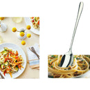 2 In 1 Noodle Salad Fork Spoon Cutlery Stainless Steel Spoon&Fork Kitchen Tool