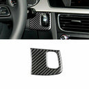 Auto Carbon Fiber Engine Start Key Frame Cover Trim Durable