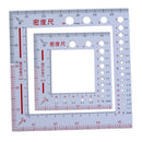 2x Knitting Needle Gauge Size Ruler Metric Ruler Gauge for Sewing Crochet Crafts
