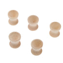 Set of 5pcs Natural Wooden Easter Egg Cup Stand Handicraft Home Decorative