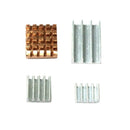 2X(1 Set 4Pcs Copper Aluminum Heatsink Kit W/Thermal Pad for Raspberry Pi 4