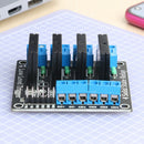 HW-869 5V DC Low Level 4-Channel Solid State Relay Module 250V 2A with Fuse