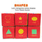 6pcs/set Baby Soft Blocks Infant Early Education Toys, Cloth Foam Grab and Stack