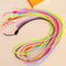 10X Luminous Round Lanyard Mobile Cell Phone Key USB Cords Strap 18cm OZ