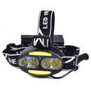 30000LM 8 LED USB Headlight Headlamp XM-L T6 Head Torch Lamp Light Flashligh3C