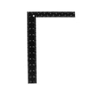 Teacher 0-30cm 0-20cm Measuring Range L Shaped Design Square Ruler Black K3K4