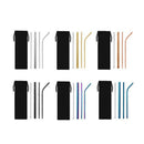 Black Stainless Steel Food Grade 304 Stainless Steel Metal Straw