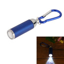 Blue Useful Retracted Mini Pocket Carabina Torch LED Light Flashlight Lamp  A