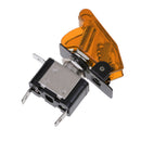 12V 20A Yellow LED Toggle Switch SPST ON/OFF with Yellow Cover for Car Truck